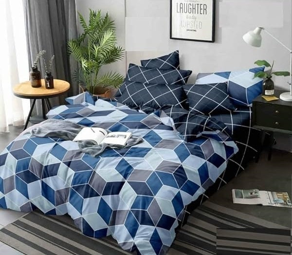 Glace Cotton Printed Double Bedsheets