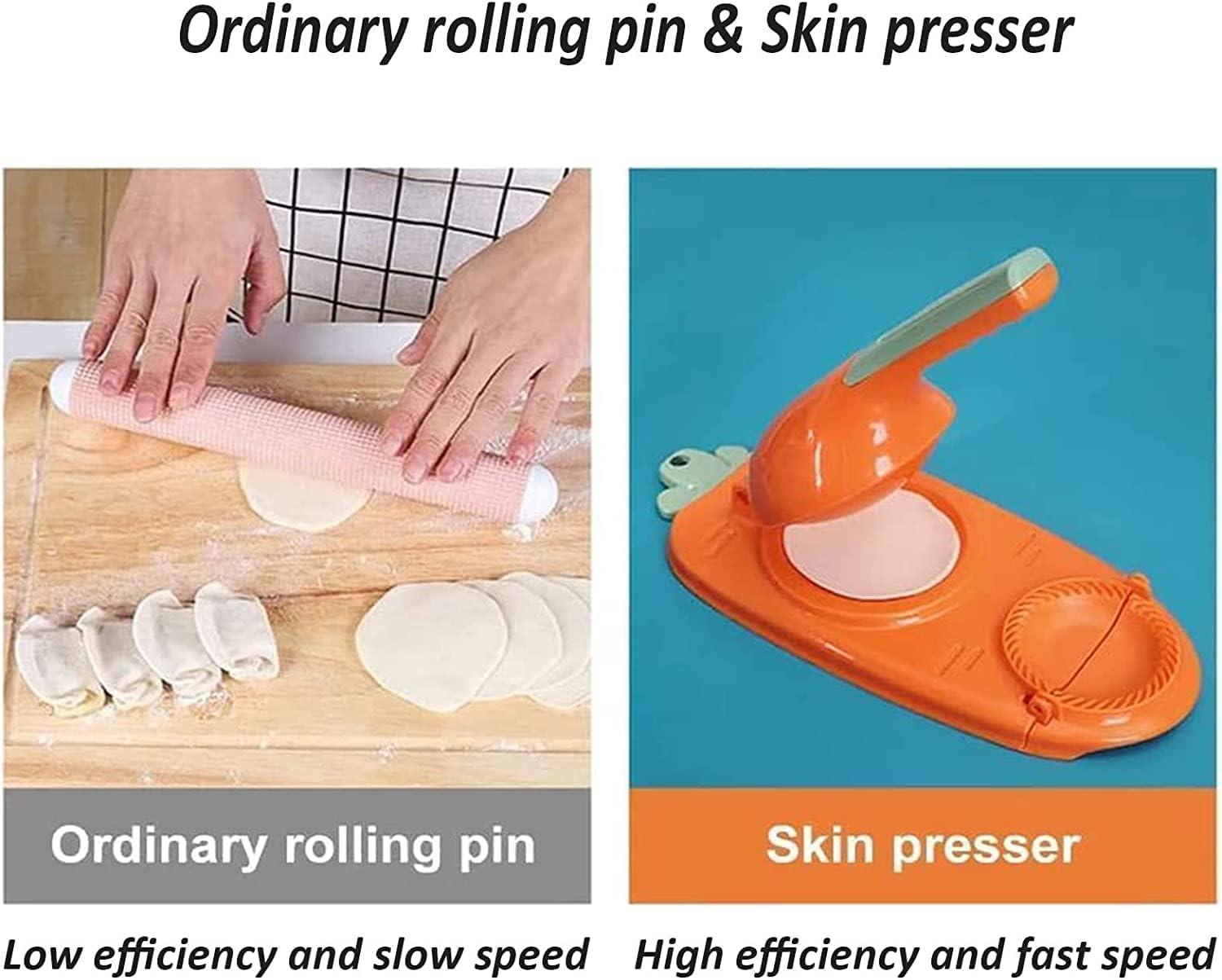 2 In 1 Portable Press Dumpling Skin Maker Machine