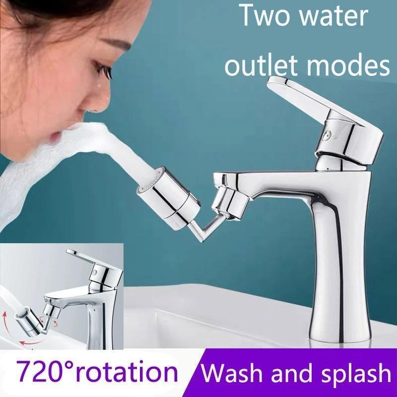 Filter Faucet -Kitchen 720 Rotatable Splash Filter Faucet Sprayer Head Flexible Bathroom Tap Extender