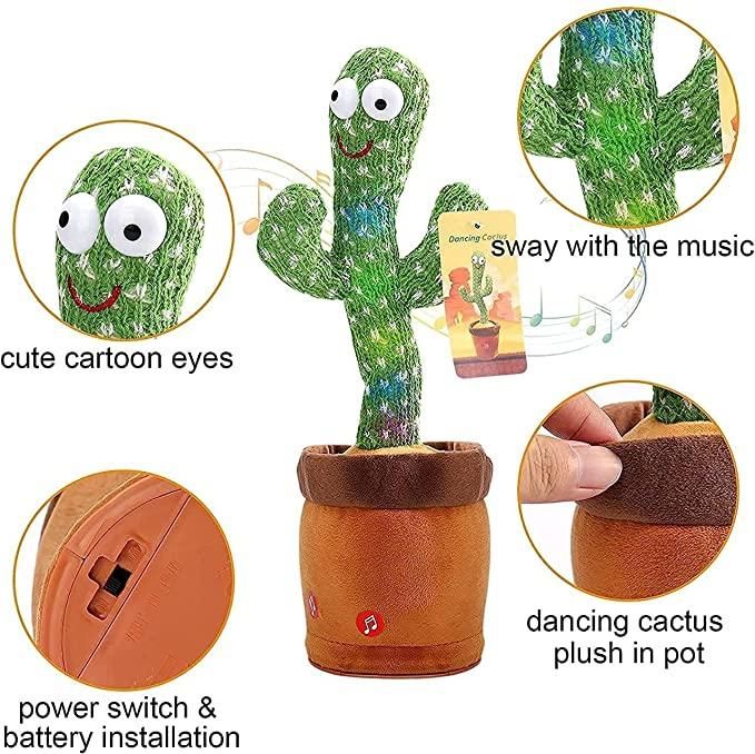 Whimsical Musical Dancing Cactus Toy