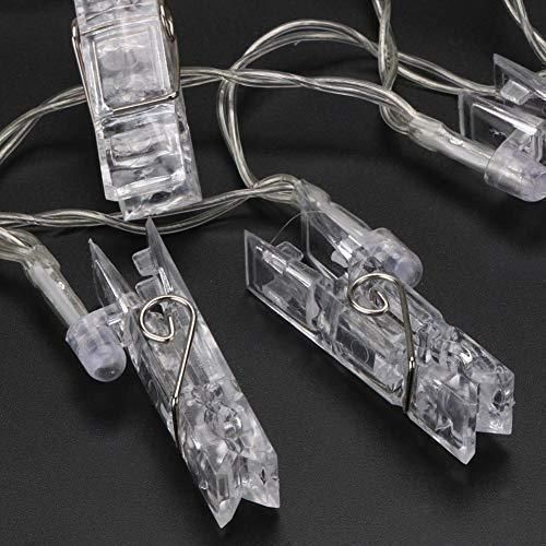 16 Photo Clip LED String Lights for Photo Hanging Birthday Festival Wedding Party for Home Patio Lawn Restaurants Home Decoration