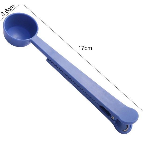 Spoon Clip-Clip Spoon Ergonomic 2-in-1 Plastic Coffee Spoon Sealing Bag Clip Kitchen Tools Buy 1 Get 1