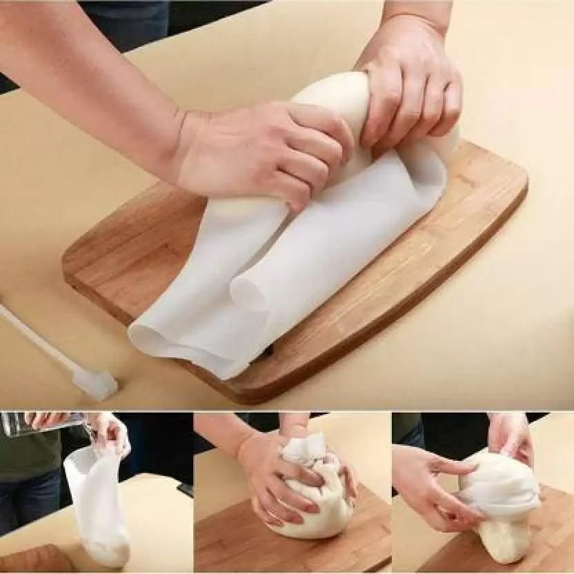 Aswadh Silicone Kneading Bag Nonstick Dough Flour Mixer Bag for Bread Pizza L 6KG