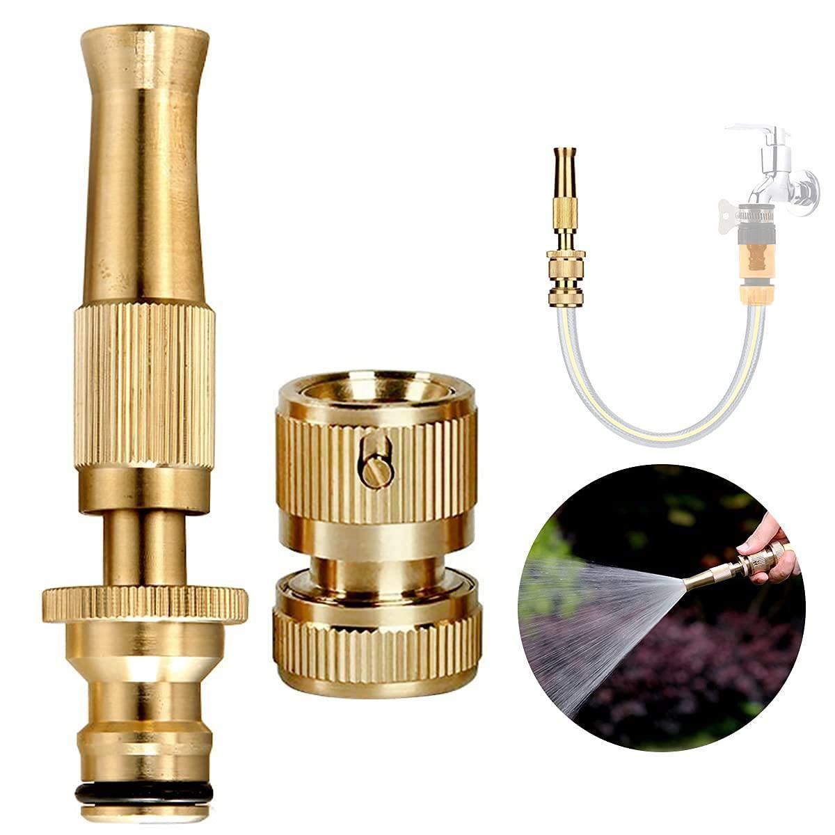 Portable High Pressure Washing Water Nozzle (Brass)