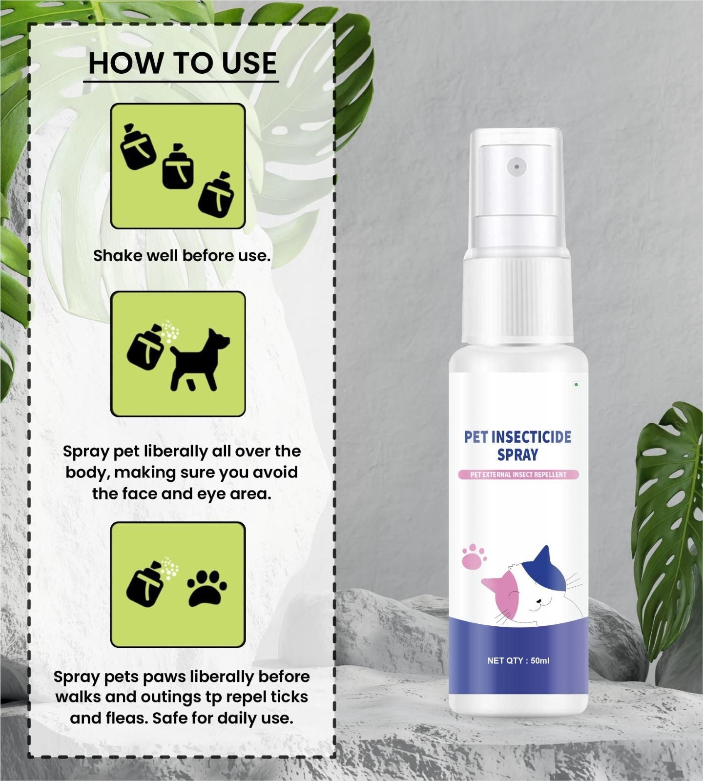 Pet Insecticide Deodorant Spray