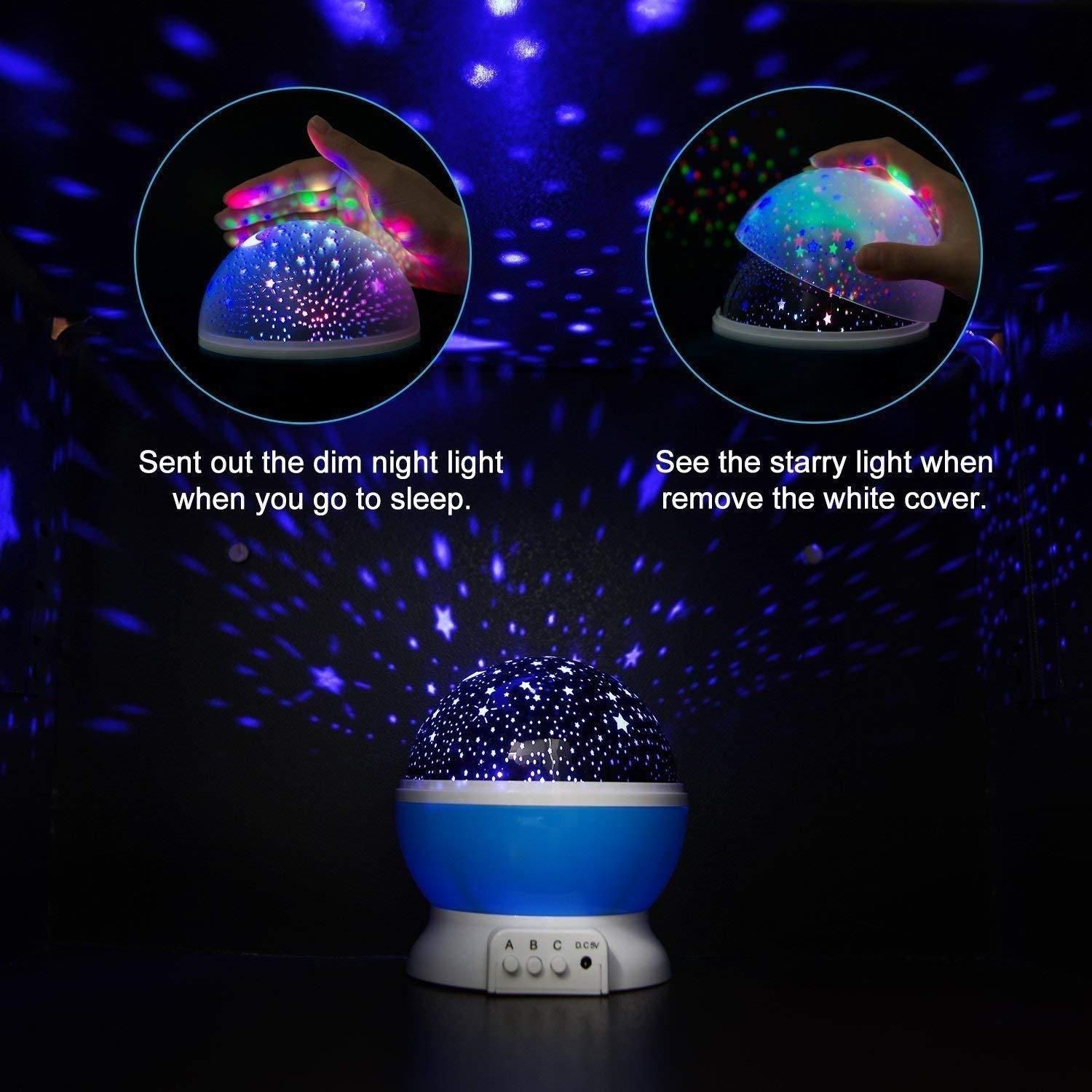 Star Master Rotating 360 Degree Moon Night Light Lamp Projector