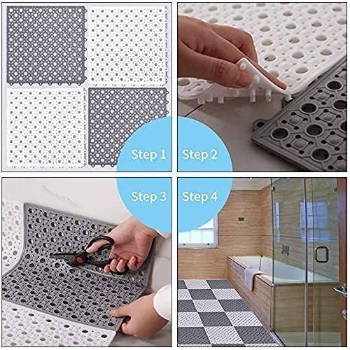 Plastic Bath Mat with Drain Holes and Drainage