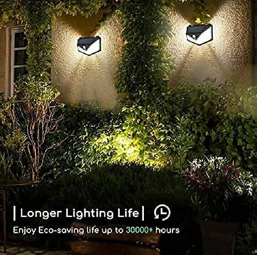 Latest Solar Lights for Garden 100 LED Motion Sensor Security Lamp for Home,Outdoors Pathways | Bright Solar Wireless Security Motion Sensor